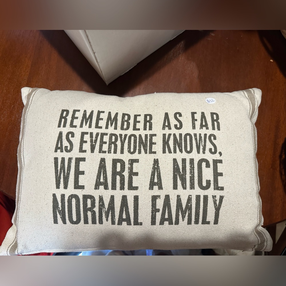 Funny phrase pillow